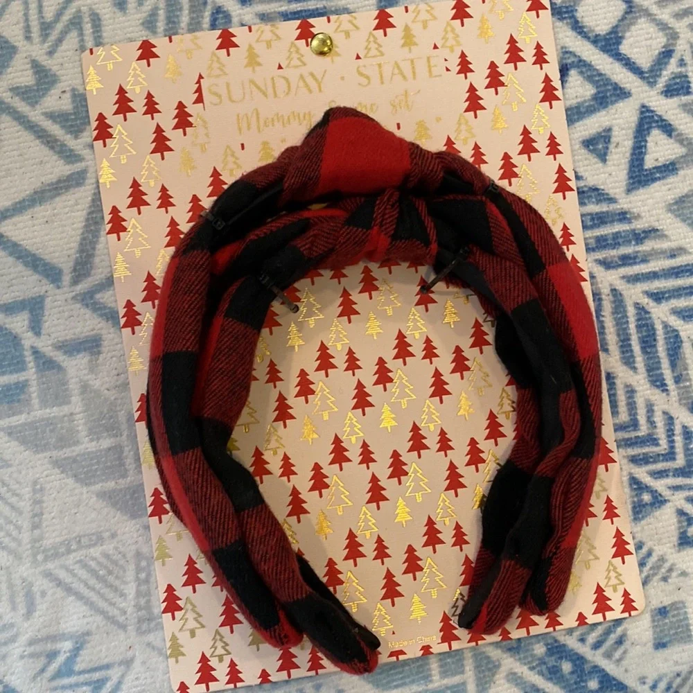 Mommy & Me Plaid Headbands ❤️